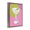 Stupell Industries Olive Martini Cocktail Framed Floater Canvas Wall Art Design by Susan Jill